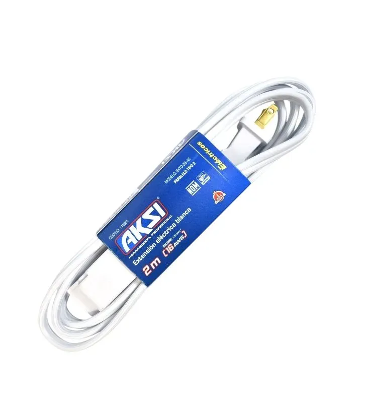 Extensión Doméstica 2 mts Aksi – Práctica y Segura