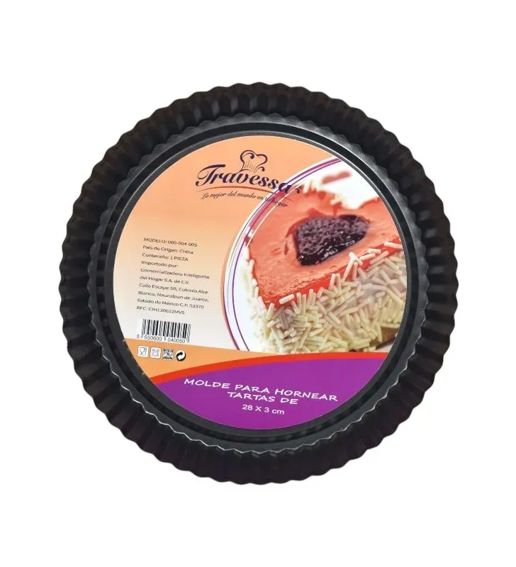 Molde para Tartas 28x3 cm Travessa – Resistente y Práctico