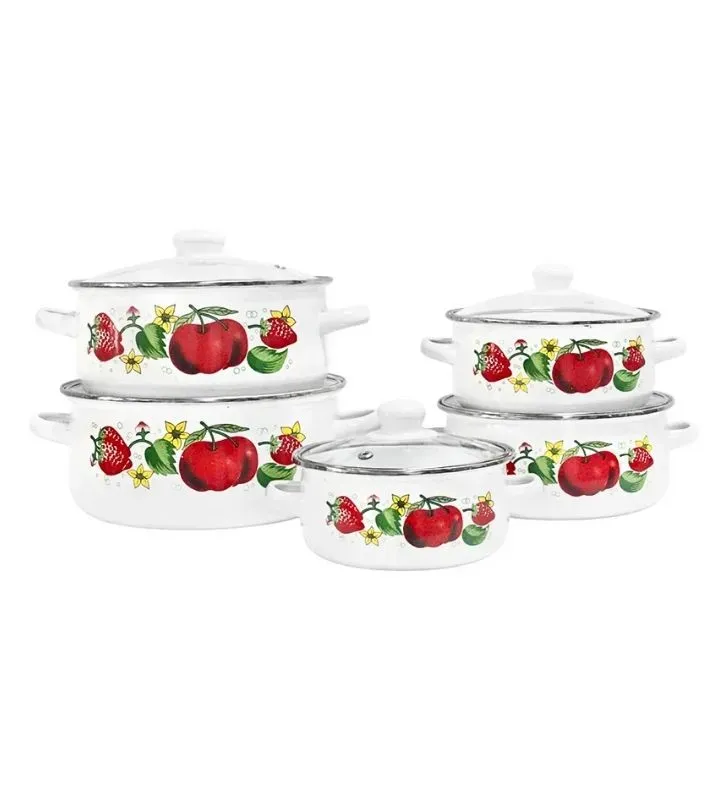 Set 5 Ollas Travessa 16-24 cm con Tapa – Resistentes y Versátiles
