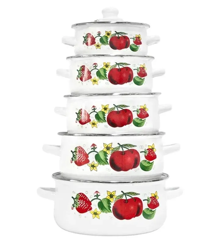 Set 5 Ollas Travessa 16-24 cm con Tapa – Resistentes y Versátiles