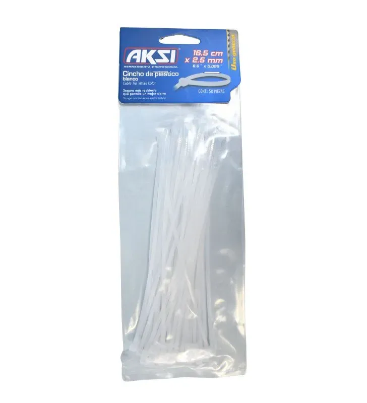 Cincho de Plástico 165x2.5 mm 103003 – Resistente y Práctico