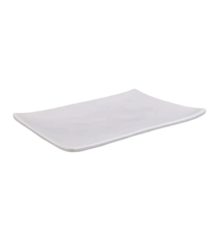 Plato Rectangular 20 cm Texturizado Travessa – Elegante y Resistente