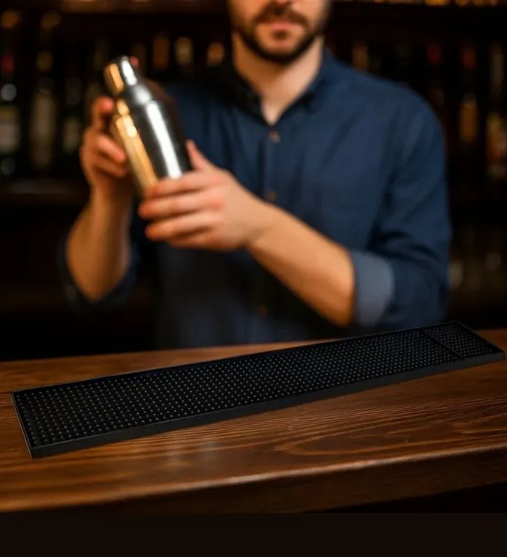 Tapete Bar Plástico Travessa 59.5x8x1.7 cm – Resistente y Práctico