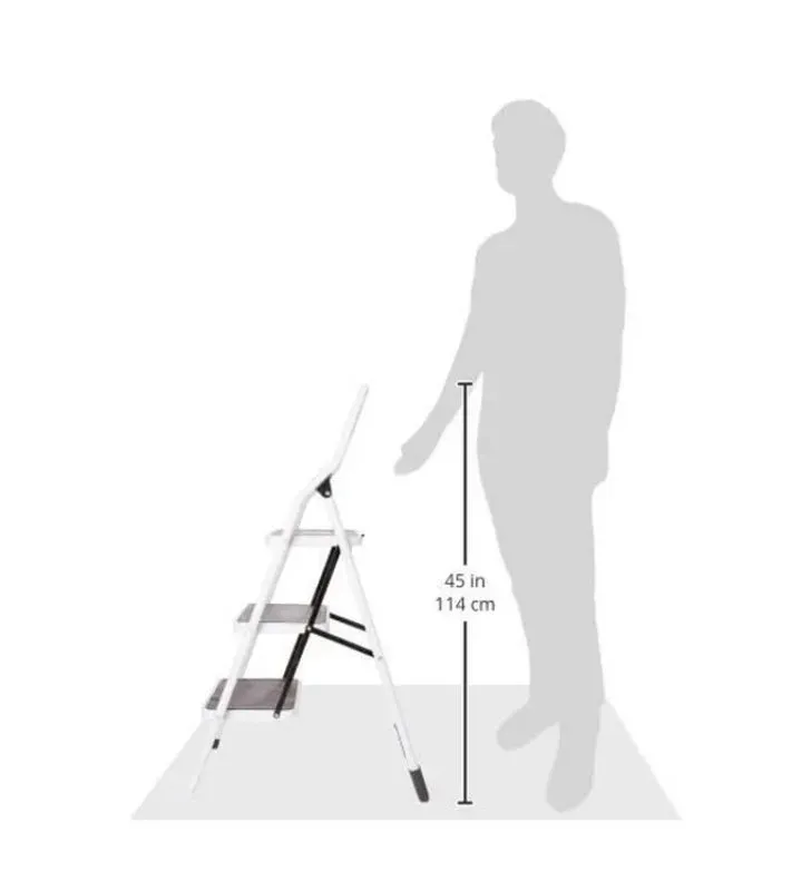 Escalera Tubular 3 Escalones Aksi 308933 – Resistente y Práctica