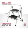 Escalera Tubular 2 Escalones Aksi 308932 – Ligera y Resistente