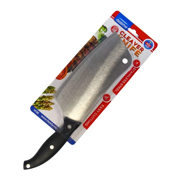 Cuchillo Tipo Hacha 14165 – Mango Negro, Resistente y Preciso