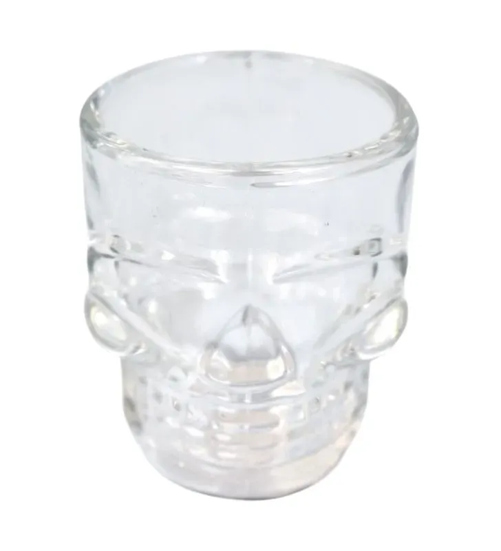 Vaso Tequilero Calavera 1 pieza – Vidrio Resistente