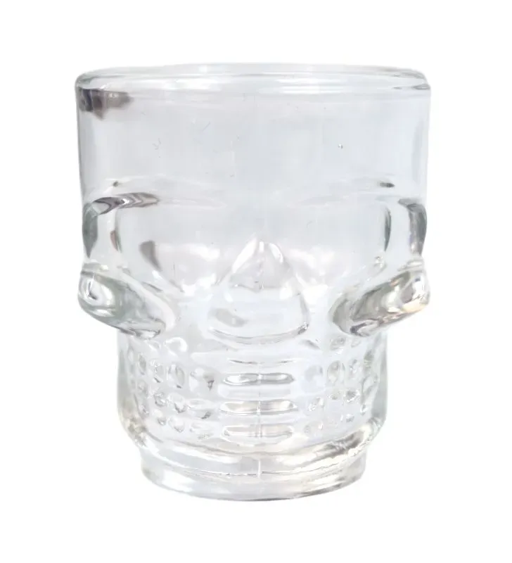 Vaso Tequilero Calavera 1 pieza – Vidrio Resistente