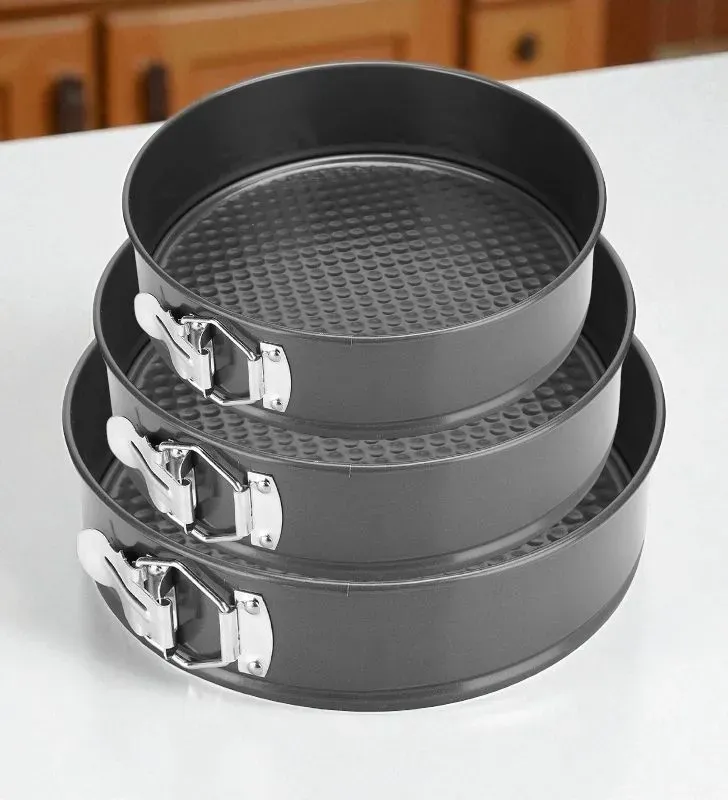 Set de 3 Moldes Antiadherentes Cuisine Spot – 28, 26 y 24 cm