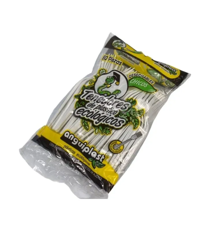 Tenedor Chico Blanco Anguiplast PT024023 50 Piezas