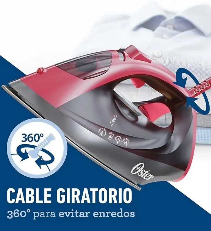 Plancha de Vapor Oster 2115012 – Color Rojo