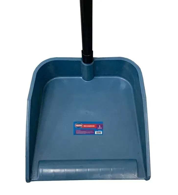 Recogedor Azul de Plástico Virutex – Resistente y Ligero