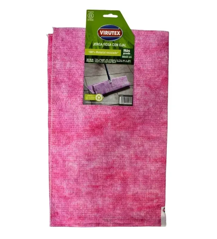Jerga Virutex Rosa con Ojal 50x80 cm – Alta absorción