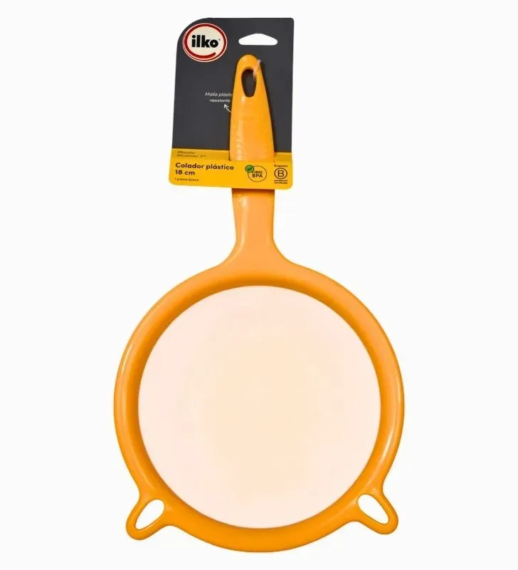 Colador de Plástico Ilko 18 cm – Ligero y Resistente