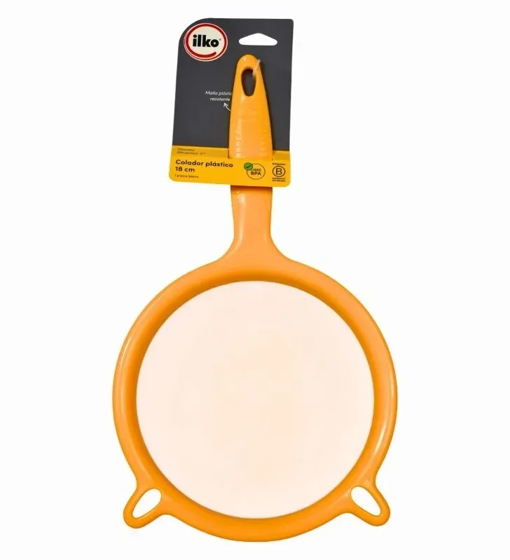 Colador de Plástico Ilko 18 cm – Ligero y Resistente