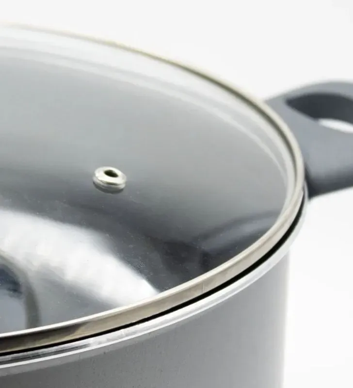 Cacerola 24 cm Silver Indus Ilko – Con Tapa