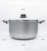 Cacerola 24 cm Silver Indus Ilko – Con Tapa