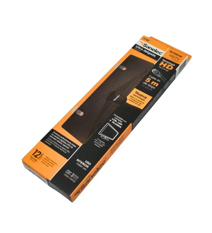 Antena HDTV Plana Mini Ultra Delgada – Televisión Digital HD
