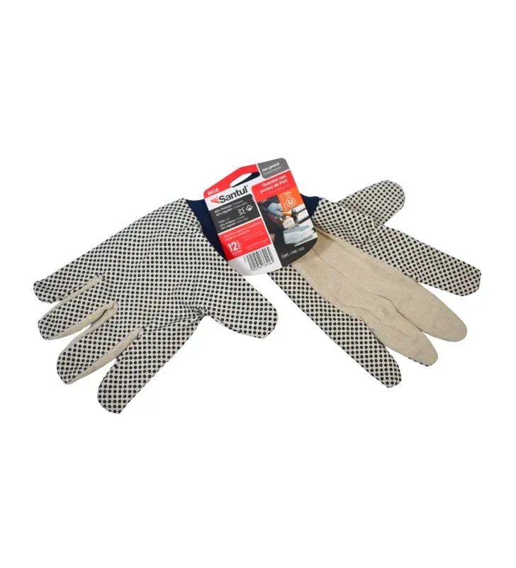 Guante Algodón PVC Santul 8416 – Protección y Agarre