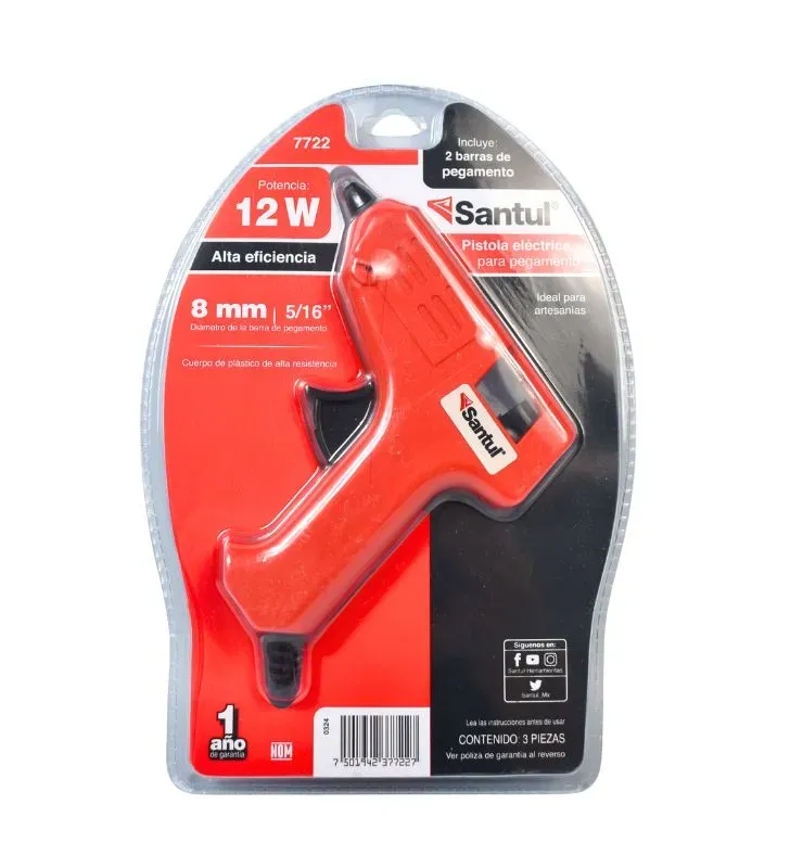 Pistola de Pegamento 12 W Santul 7722