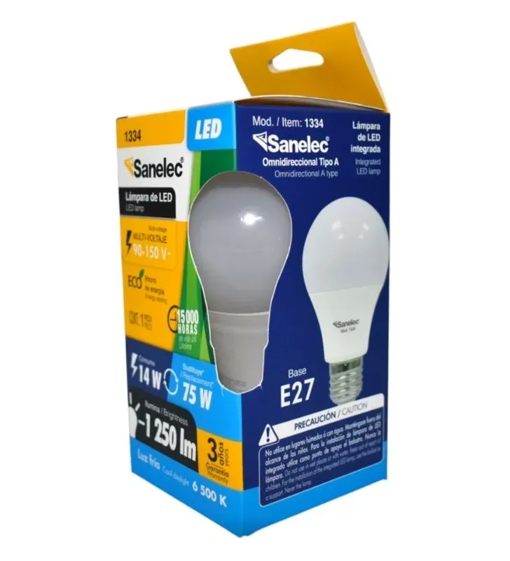 Foco LED Sanelec 14W – Ahorro de Energía