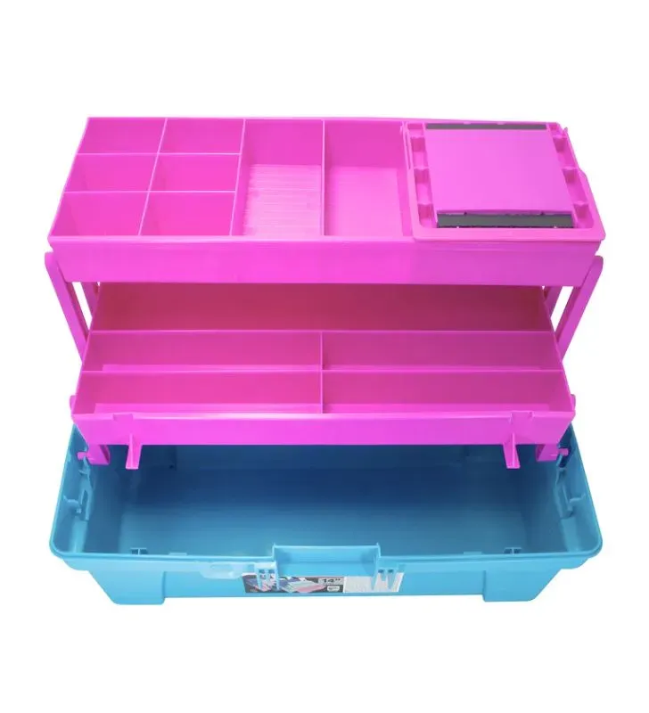 Caja Vanity 14" Verde con Morado Santul 6401