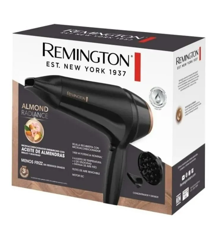 Secadora de Cabello Remington D12AA-110F – Potente y Profesional