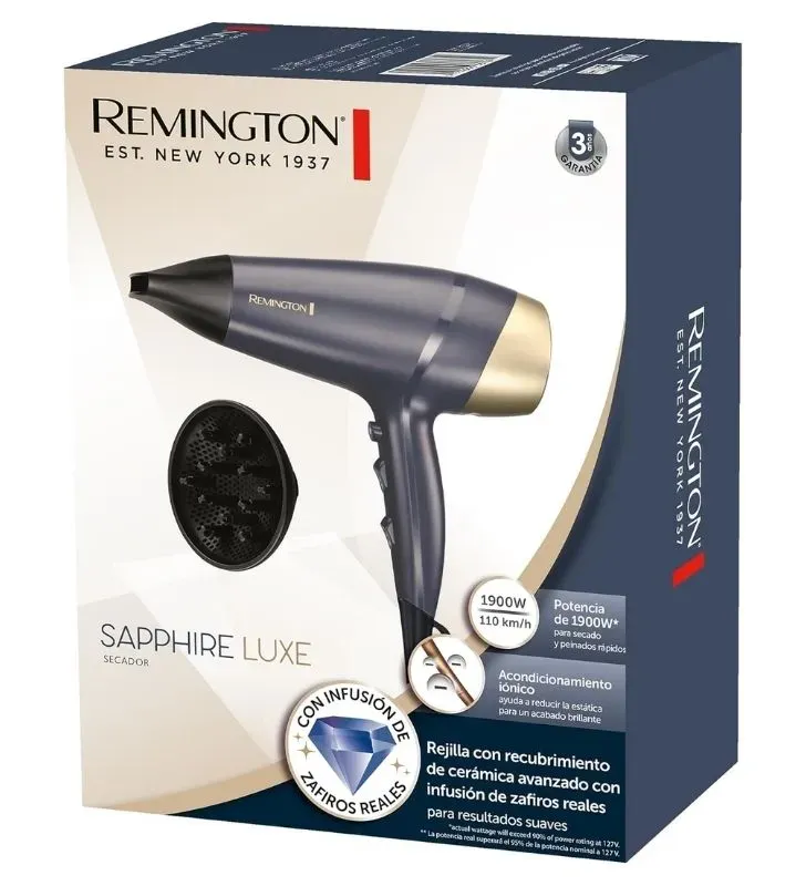 Secadora Remington Sapphire Luxe D5805-110F – Profesional y Elegante