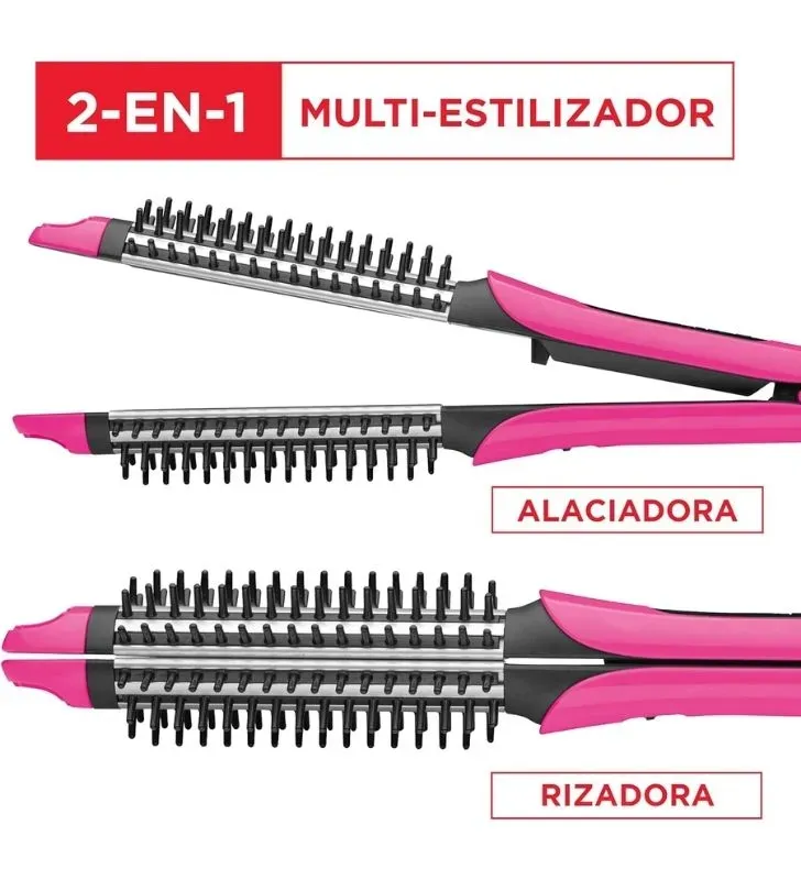 Estilizador Revlon RVST2200LA1 2 en 1 – Plancha y Rizadora Cerámica