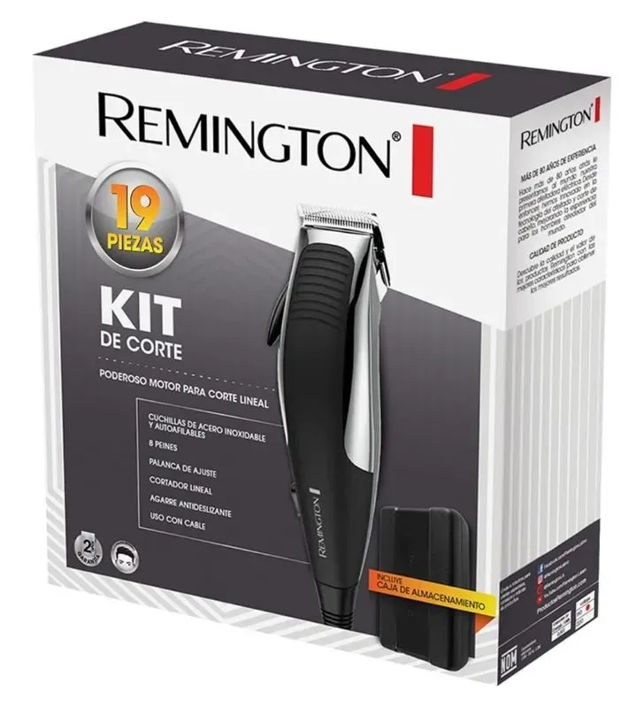 Cortador de Cabello Remington HC1095A-WMF – Kit Completo de 19 Piezas
