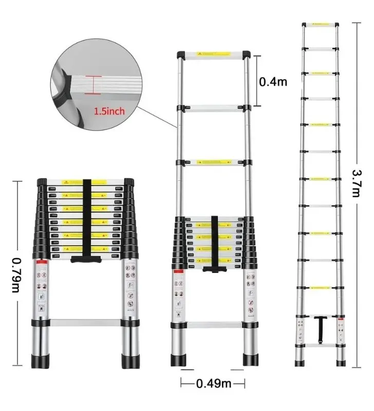 Escalera Telescópica Santul 6762 – Ligera y Compacta