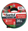 Manguera Santul 5668 30 m – Reforzada 3 capas ½″ Verde