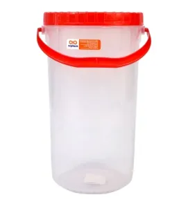 Bote Rosca Graduado Jumbo con Asa Arplasa – 2.8 L Transparente