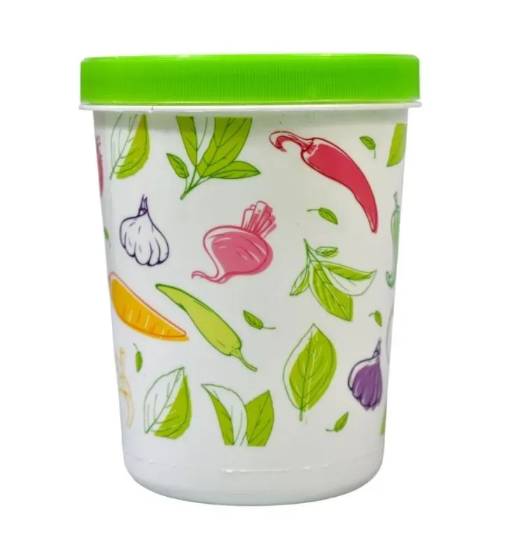 Recipiente Arplasa 1200 ml con Tapa Rosca – Decorado y Hermético