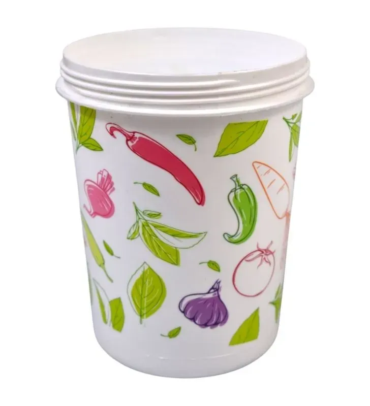 Recipiente Arplasa 1200 ml con Tapa Rosca – Decorado y Hermético