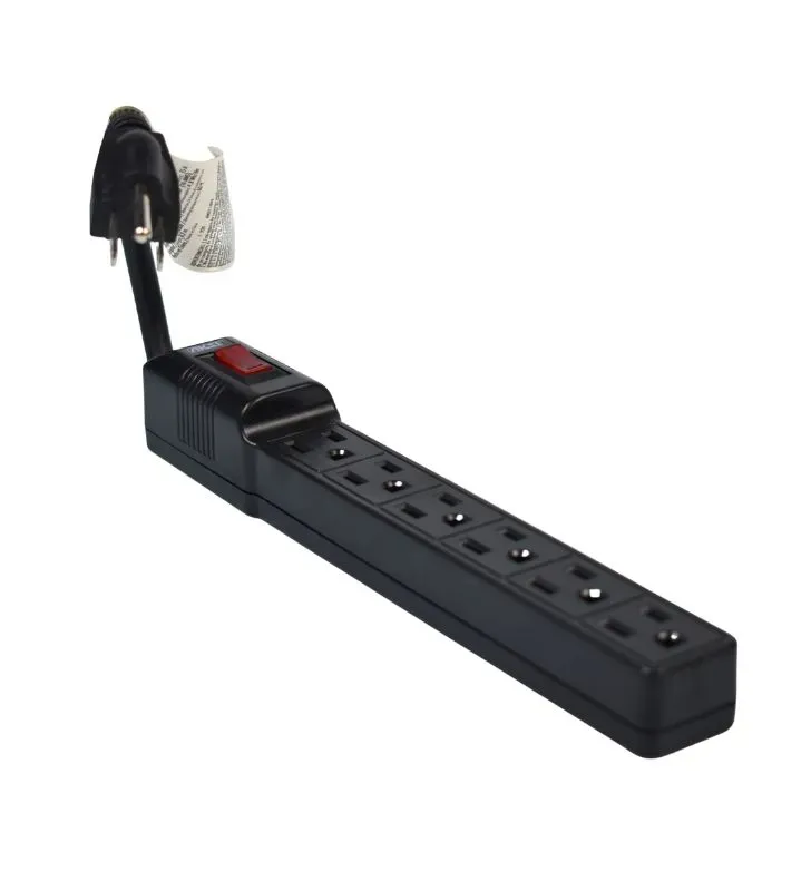 Barra Multicontacto Aksi 118941 – 6 Entradas con Cable de 20 cm