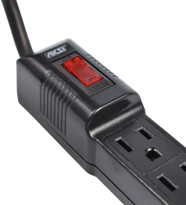 Barra Multicontacto Aksi 118941 – 6 Entradas con Cable de 20 cm