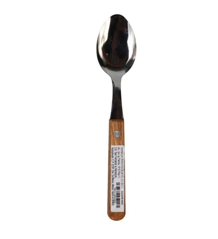 Cuchara de Postre Tramontina Dynamic 22306/400 – Mango de Madera Natural