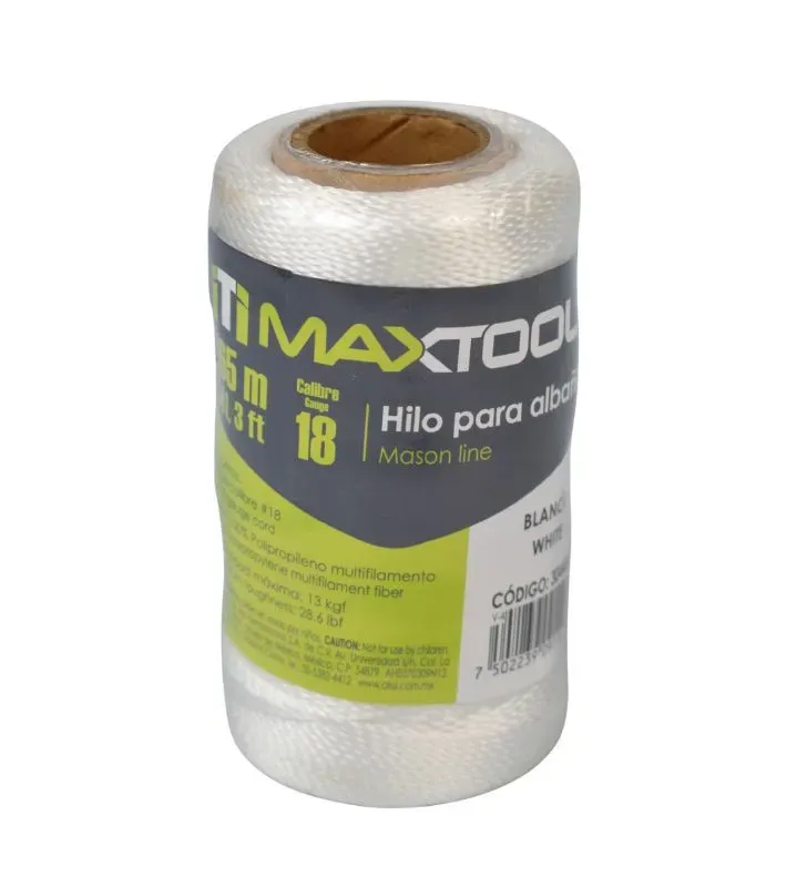 Hilo para Albañil 165 m Calibre 18 Aksi / Maxtool – Resistente y Durable