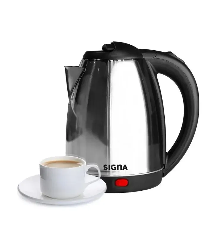 Cafetera Tetera Eléctrica Signa EL8C5 – 1.8 L, 1000 W, Acero Inoxidable
