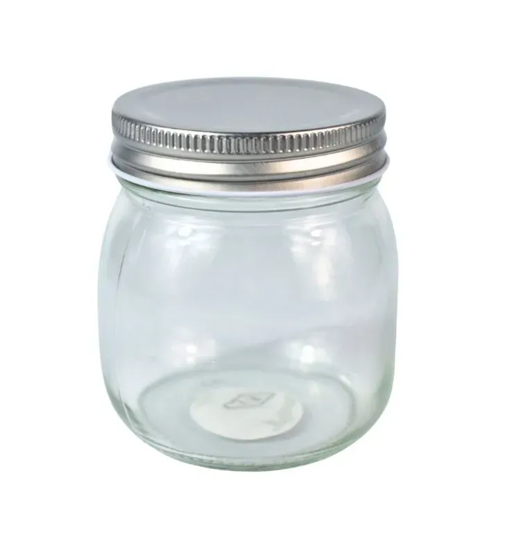 FRASCO DE VIDRIO CILINDRO 500ML TRANSPARENTE- BH Cristalería y Regalos