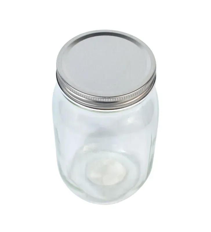 Frasco cilíndrico de vidrio BH HG192C32 – 1L transparente