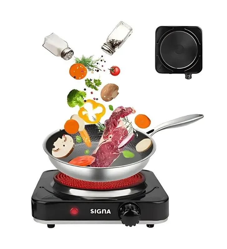 Parrilla eléctrica Signa EL44C1 – 1 hornilla, 1000 W