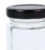 Frasco BH CR1C1 45 ml – Vidrio Hexagonal con Tapa Negra