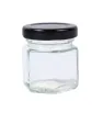 Frasco BH CR1C1 45 ml – Vidrio Hexagonal con Tapa Negra