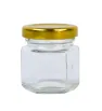 Frasco Hexagonal BH CR1C40 – 45 ml con Tapa Dorada