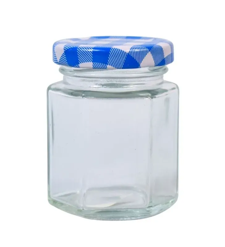 Frasco de vidrio BH Cristalería CR3C8 – 85 ml con tapa azul