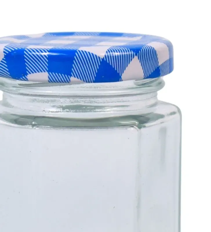 Frasco de vidrio BH Cristalería CR3C8 – 85 ml con tapa azul