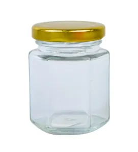 Frasco de vidrio BH Cristalería CR3C40 – 85 ml con tapa dorada