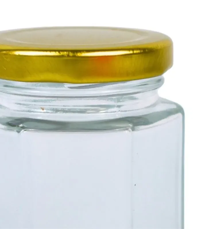 Frasco de vidrio BH Cristalería CR3C40 – 85 ml con tapa dorada